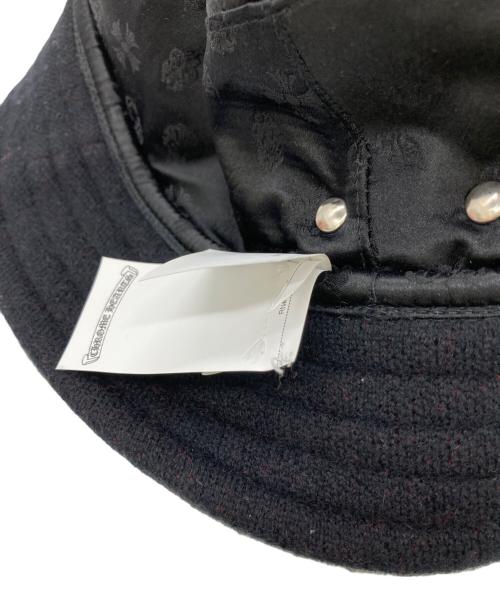 CHROME HEARTS（クロムハーツ）CHROME HEARTS (クロムハーツ) CHロゴカシミヤニットバケットハット ブラック サイズ:LARGE 29cmの古着・服飾アイテム