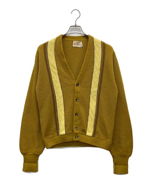 ARROW（アロー）ARROW (アロー) カーディガン イエロー サイズ:Ｍの古着・服飾アイテム
