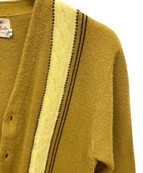 ARROW（アロー）ARROW (アロー) カーディガン イエロー サイズ:Ｍの古着・服飾アイテム