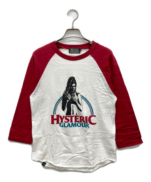 Hysteric Glamour（ヒステリックグラマー）Hysteric Glamour (ヒステリックグラマー) ラグランカットソー アイボリー サイズ:XSの古着・服飾アイテム