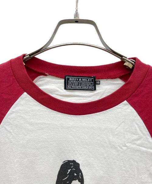 Hysteric Glamour（ヒステリックグラマー）Hysteric Glamour (ヒステリックグラマー) ラグランカットソー アイボリー サイズ:XSの古着・服飾アイテム