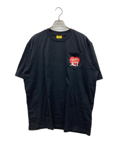 Hysteric Glamour（ヒステリックグラマー）Hysteric Glamour (ヒステリックグラマー) GUESS (ゲス) プリントTシャツ ブラック サイズ:Lの古着・服飾アイテム