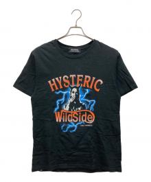 Hysteric Glamour×WILDSIDE YOHJI YAMAMOTO（ヒステリックグラマー×ワイルドサイド ヨウジ ヤマモト）の古着「PEAK NO EVIL T-Shirt」｜ブラック