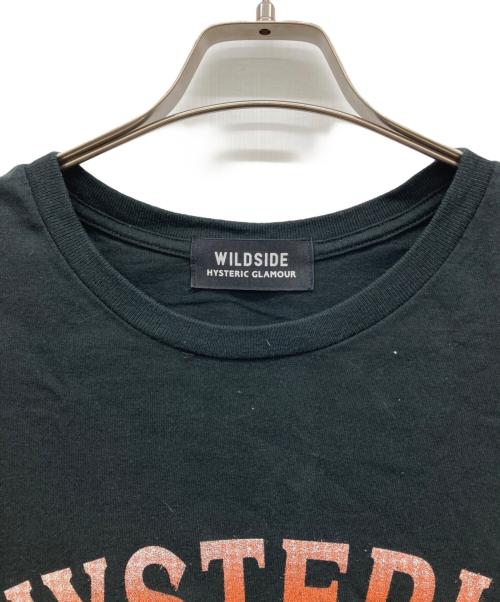 Hysteric Glamour（ヒステリックグラマー）Hysteric Glamour (ヒステリックグラマー) WILDSIDE YOHJI YAMAMOTO (ワイルドサイド ヨウジ ヤマモト) PEAK NO EVIL T-Shirt ブラック サイズ:3の古着・服飾アイテム