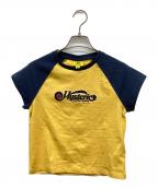 Hysteric Glamour×GUESSヒステリックグラマー×ゲス）の古着「短丈ラグランカットソー」｜イエロー