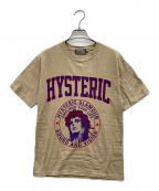 Hysteric Glamourヒステリックグラマー）の古着「EVIL COLLEGE 半袖Tシャツ」｜ベージュ