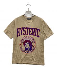 Hysteric Glamour（ヒステリックグラマー）の古着「EVIL COLLEGE 半袖Tシャツ」｜ベージュ
