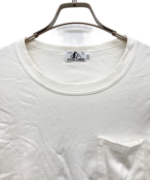 Hysteric Glamour（ヒステリックグラマー）Hysteric Glamour (ヒステリックグラマー) HYS FANTASIES ポケット付きTシャツ ホワイト サイズ:Sの古着・服飾アイテム