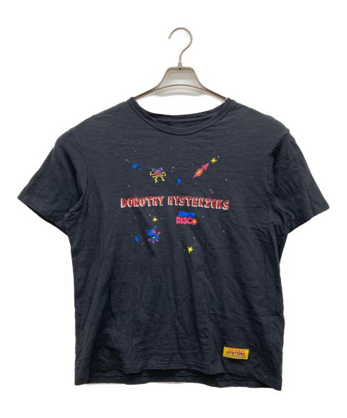 Hysteric Glamour（ヒステリックグラマー）Hysteric Glamour (ヒステリックグラマー) SPACE DISCO Tee ブラック サイズ:表記無しの古着・服飾アイテム