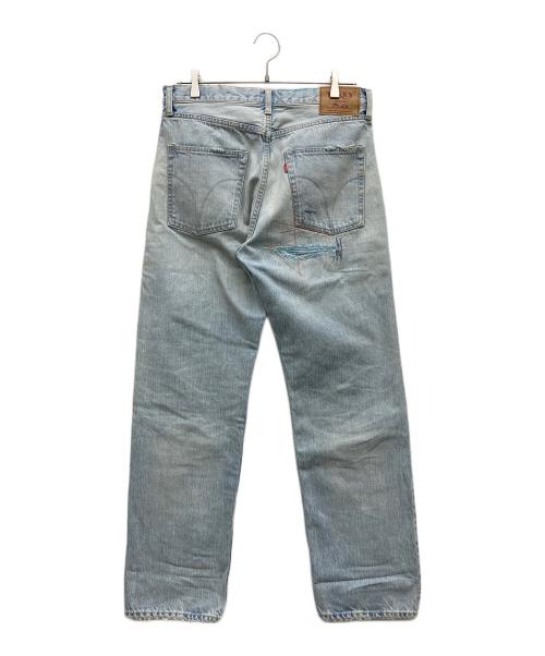Hysteric Glamour（ヒステリックグラマー）Hysteric Glamour (ヒステリックグラマー) CZSR加工 スタッズ ストレート デニム パンツ インディゴ サイズ:30の古着・服飾アイテム