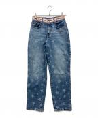 Hysteric Glamour×GUESSヒステリックグラマー×ゲス）の古着「スター柄バギーデニムパンツ」｜インディゴ