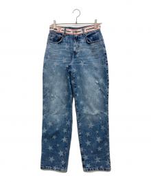 Hysteric Glamour×GUESS（ヒステリックグラマー×ゲス）の古着「スター柄バギーデニムパンツ」｜インディゴ