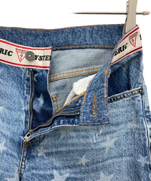 Hysteric Glamour（ヒステリックグラマー）Hysteric Glamour (ヒステリックグラマー) GUESS (ゲス) スター柄バギーデニムパンツ インディゴ サイズ:26の古着・服飾アイテム
