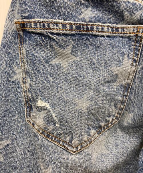 Hysteric Glamour（ヒステリックグラマー）Hysteric Glamour (ヒステリックグラマー) GUESS (ゲス) スター柄バギーデニムパンツ インディゴ サイズ:26の古着・服飾アイテム