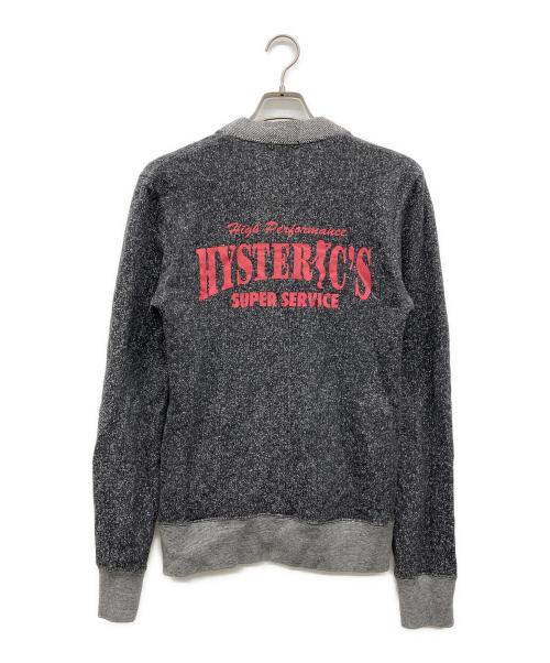 Hysteric Glamour（ヒステリックグラマー）Hysteric Glamour (ヒステリックグラマー) スウェットカーディガン グレー サイズ:Ｓの古着・服飾アイテム