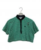 FRED PERRY×AMY WINEHOUSEフレッドペリー×アイミー・ワインハウス）の古着「クロップドポロシャツ」｜グリーン