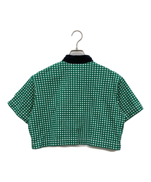 FRED PERRY（フレッドペリー）FRED PERRY (フレッドペリー) Amy Winehouse (アイミー・ワインハウス) クロップドポロシャツ グリーン サイズ:36の古着・服飾アイテム