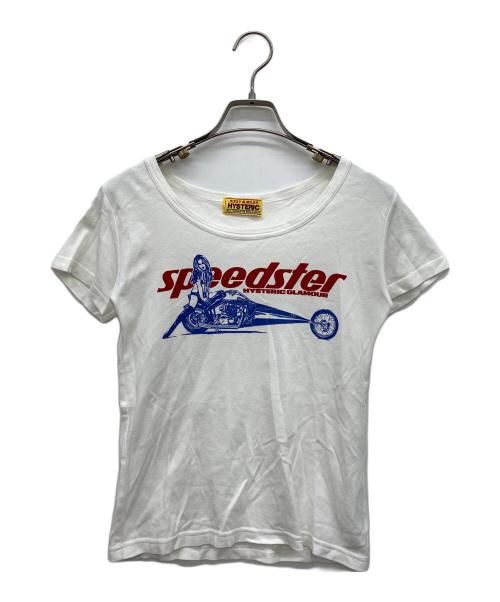Hysteric Glamour（ヒステリックグラマー）Hysteric Glamour (ヒステリックグラマー) SPEEDSTER チビTシャツ ホワイト サイズ:Freeの古着・服飾アイテム