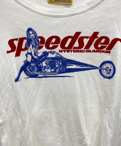 Hysteric Glamour（ヒステリックグラマー）Hysteric Glamour (ヒステリックグラマー) SPEEDSTER チビTシャツ ホワイト サイズ:Freeの古着・服飾アイテム