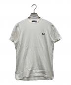 FRED PERRYフレッドペリー）の古着「両面ロゴTシャツ」｜ホワイト