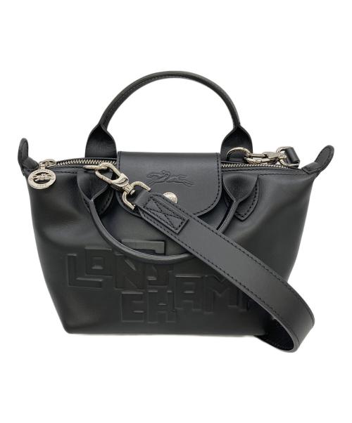LONGCHAMP（ロンシャン）LONGCHAMP (ロンシャン) 2WAYレザーショルダーバッグ ブラック サイズ:なしの古着・服飾アイテム