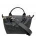 LONGCHAMP（ロンシャン）の古着「2WAYレザーショルダーバッグ」｜ブラック