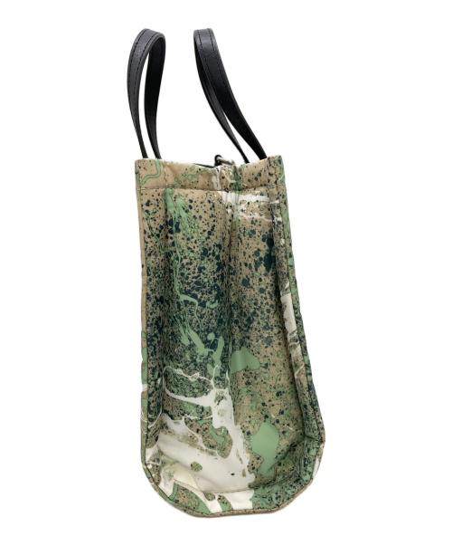 MARC JACOBS（マークジェイコブス）MARC JACOBS (マークジェイコブス) Mini Black Multi Splatter Print Nylon Tote グリーン サイズ:なしの古着・服飾アイテム
