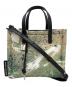 MARC JACOBS（マークジェイコブス）の古着「Mini Black Multi Splatter Print Nylon Tote」｜グリーン
