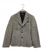 tricot COMME des GARCONSトリココムデギャルソン）の古着「3Bツイードテーラードジャケット」｜グレー