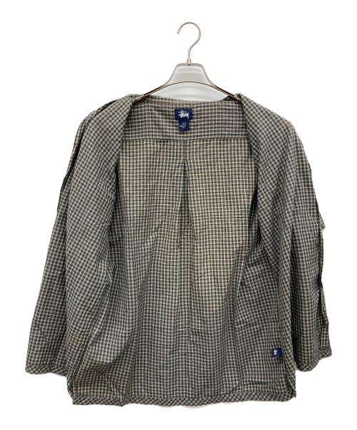 stussy（ステューシー）stussy (ステューシー) 半袖チェックシャツ マルチカラー サイズ:Ｌの古着・服飾アイテム