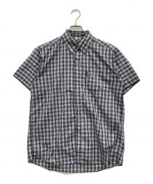 stussy（ステューシー）の古着「半袖チェックシャツ」｜ネイビー
