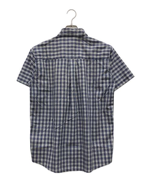 stussy（ステューシー）stussy (ステューシー) 半袖チェックシャツ ネイビー サイズ:Ｍの古着・服飾アイテム