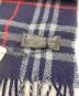 BURBERRY LONDON (バーバリーロンドン) チェックマフラー ネイビー：5000円