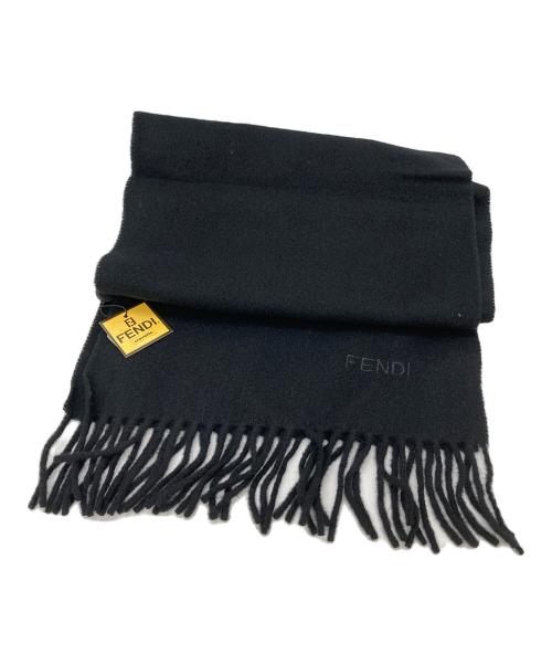 FENDI（フェンディ）FENDI (フェンディ) マフラー ブラックの古着・服飾アイテム