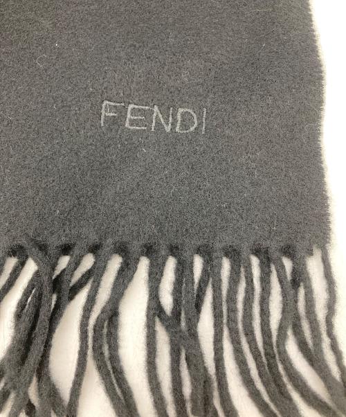 FENDI（フェンディ）FENDI (フェンディ) マフラー ブラックの古着・服飾アイテム