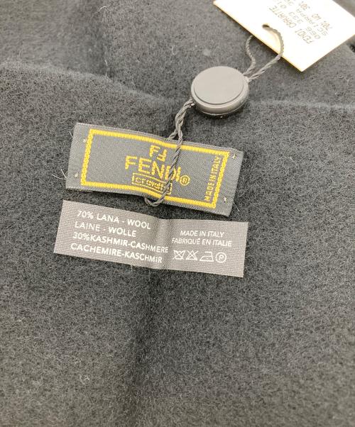 FENDI（フェンディ）FENDI (フェンディ) マフラー ブラックの古着・服飾アイテム