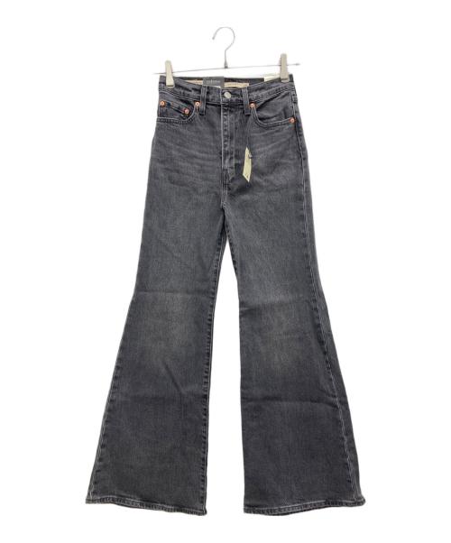LEVI'S PReMIUM（リーバイス プレミアム）LEVI'S PReMIUM (リーバイス プレミアム) RIBCAGE BELLデニムパンツ ブラック サイズ:24の古着・服飾アイテム