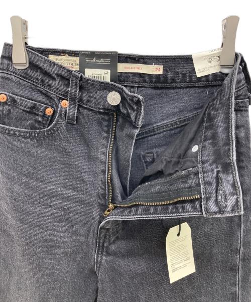 LEVI'S PReMIUM（リーバイス プレミアム）LEVI'S PReMIUM (リーバイス プレミアム) RIBCAGE BELLデニムパンツ ブラック サイズ:24の古着・服飾アイテム