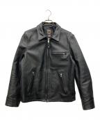 Schottショット）の古着「103US レザートラッカージャケット」｜ブラック