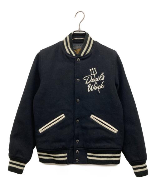 Hysteric Glamour（ヒステリックグラマー）Hysteric Glamour (ヒステリックグラマー) INC刺繍スタジャン ブラック サイズ:Mの古着・服飾アイテム