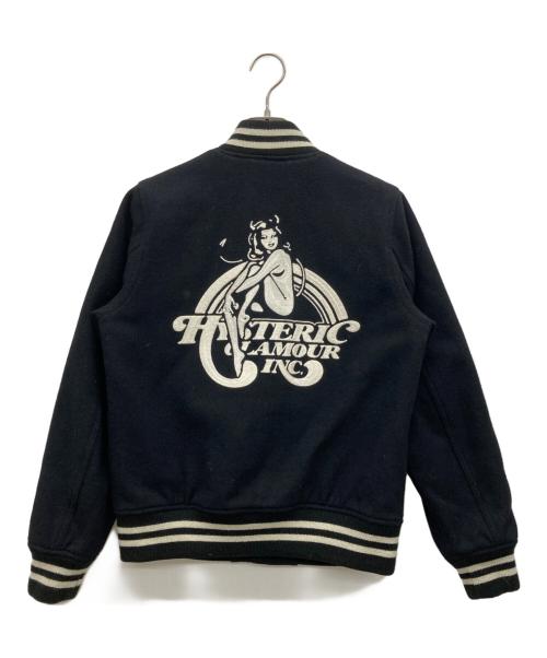 Hysteric Glamour（ヒステリックグラマー）Hysteric Glamour (ヒステリックグラマー) INC刺繍スタジャン ブラック サイズ:Mの古着・服飾アイテム