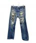 LEVI'S（リーバイス）の古着「00s 501 クラッシュデニムパンツ」｜インディゴ