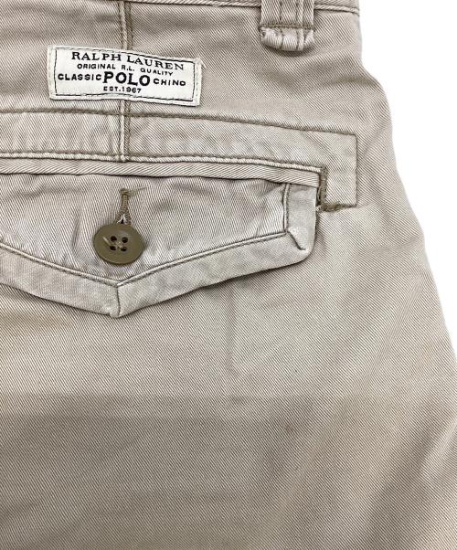 POLO RALPH LAUREN（ポロ・ラルフローレン）POLO RALPH LAUREN (ポロ・ラルフローレン) ハーフカーゴパンツ ベージュ サイズ:31の古着・服飾アイテム
