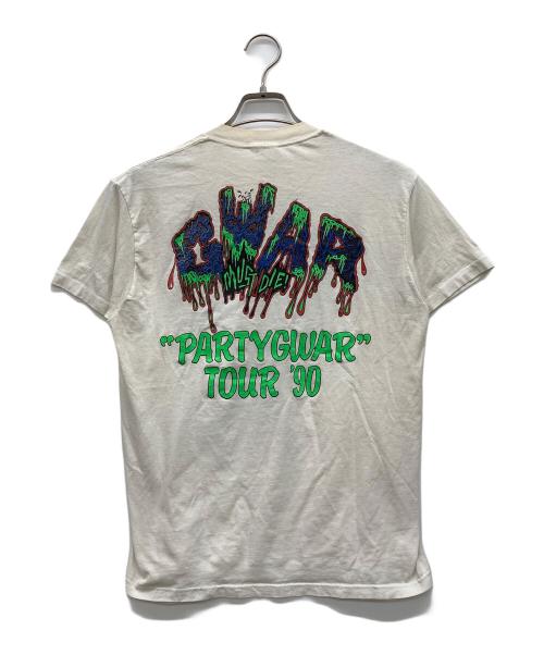GWAR（グワァー）GWAR (グワァー) メタルプリントTシャツ ホワイト サイズ:LARGEの古着・服飾アイテム