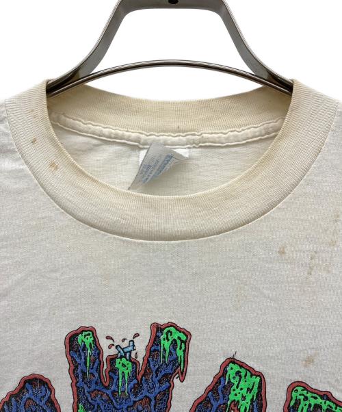 GWAR（グワァー）GWAR (グワァー) メタルプリントTシャツ ホワイト サイズ:LARGEの古着・服飾アイテム