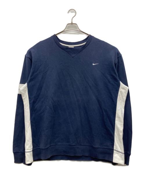 NIKE（ナイキ）NIKE (ナイキ) デザインスウェット ネイビー サイズ:XLの古着・服飾アイテム