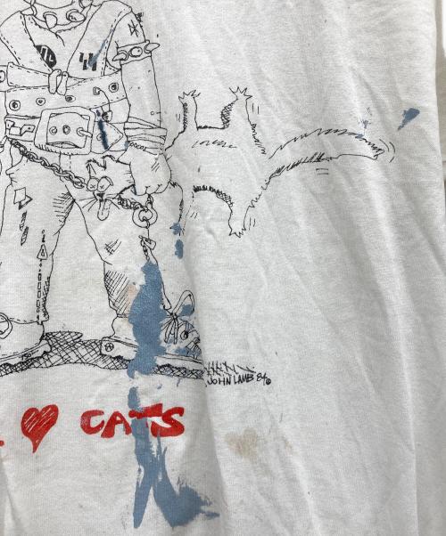USED（ユーズド）USED (ユーズド) プリントTシャツ ホワイト サイズ:不明の古着・服飾アイテム