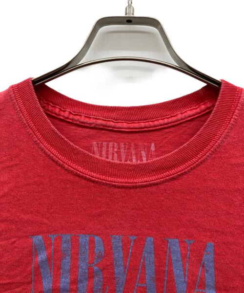 NIRVANA（ニルヴァーナ）NIRVANA (ニルヴァーナ) 長袖Tシャツ レッド サイズ:Mの古着・服飾アイテム