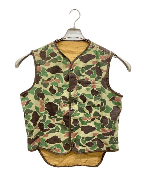 USED（ユーズド）USED (ユーズド) カモフラ柄ベスト カーキ サイズ:不明の古着・服飾アイテム