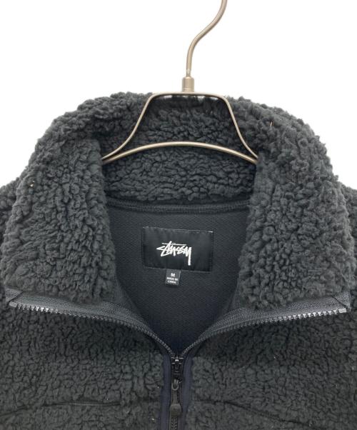 stussy（ステューシー）stussy (ステューシー) フリースジャケット ブラック サイズ:Mの古着・服飾アイテム